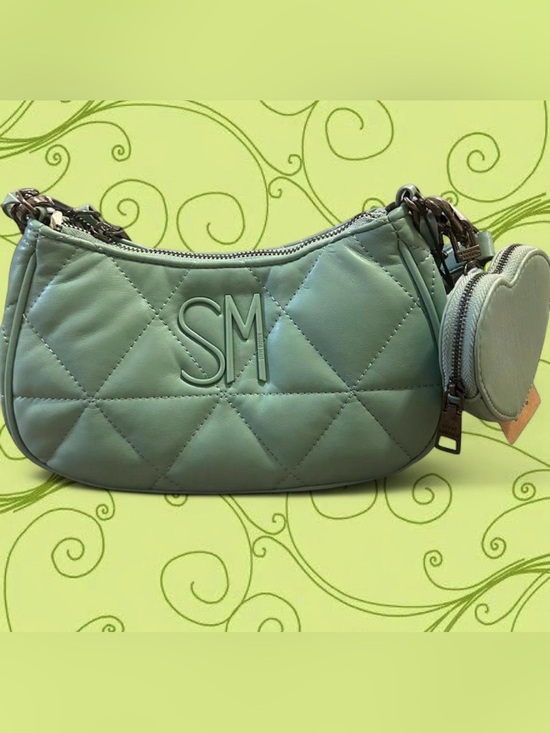 Steve Madden Handbags - Steve Madden Quilted Mint Mini Shoulder Bag with Coin Pouch! 🤍
